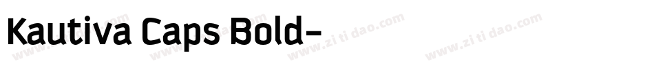 Kautiva Caps Bold字体转换
